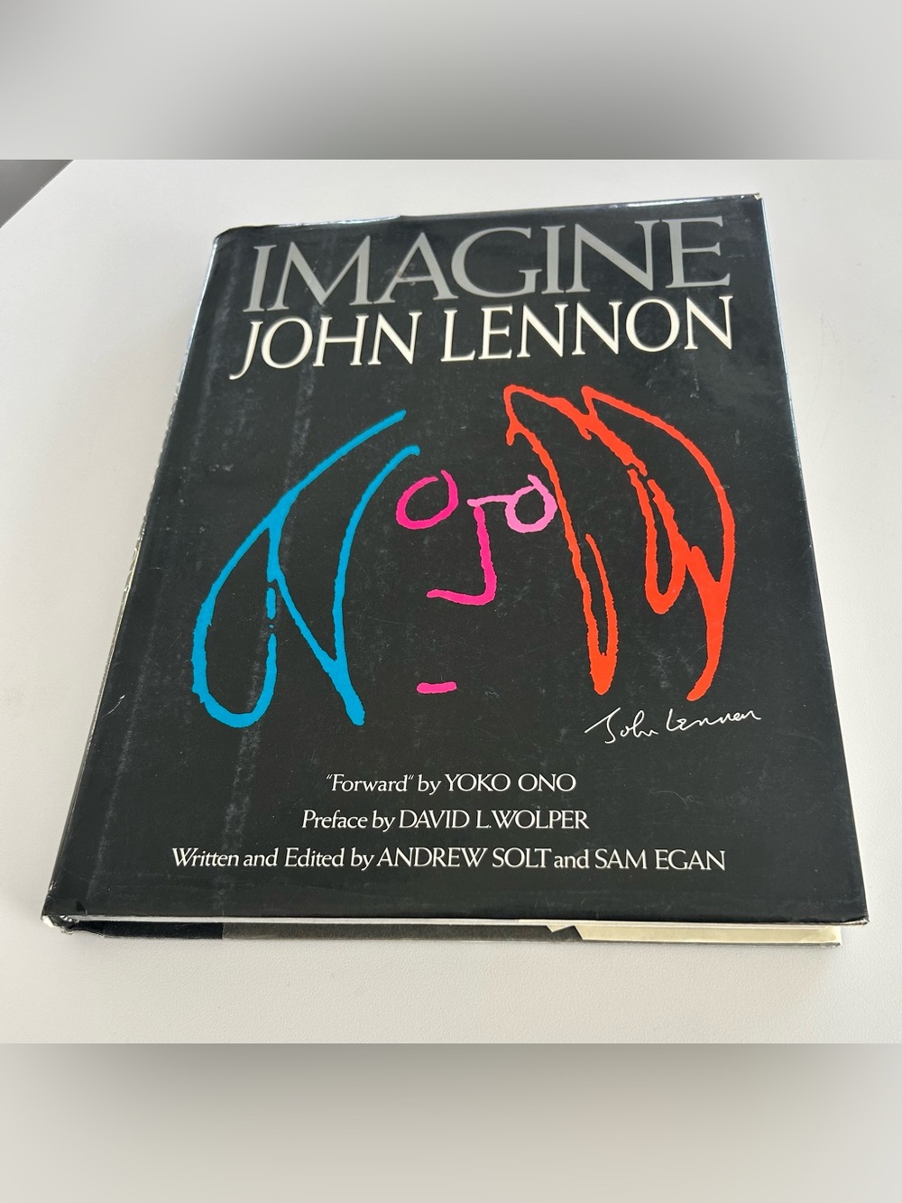 Imagine John Lennon Hardcover Book 1988 Yoko Ono